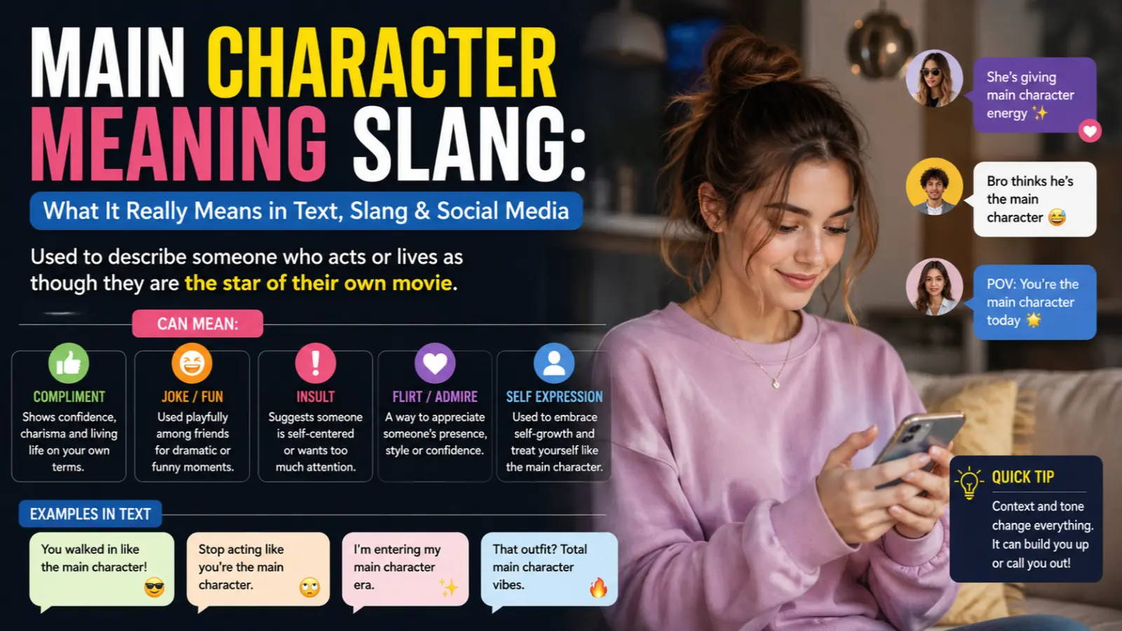 Main Character Meaning Slang