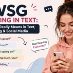 WSG Meaning in Text