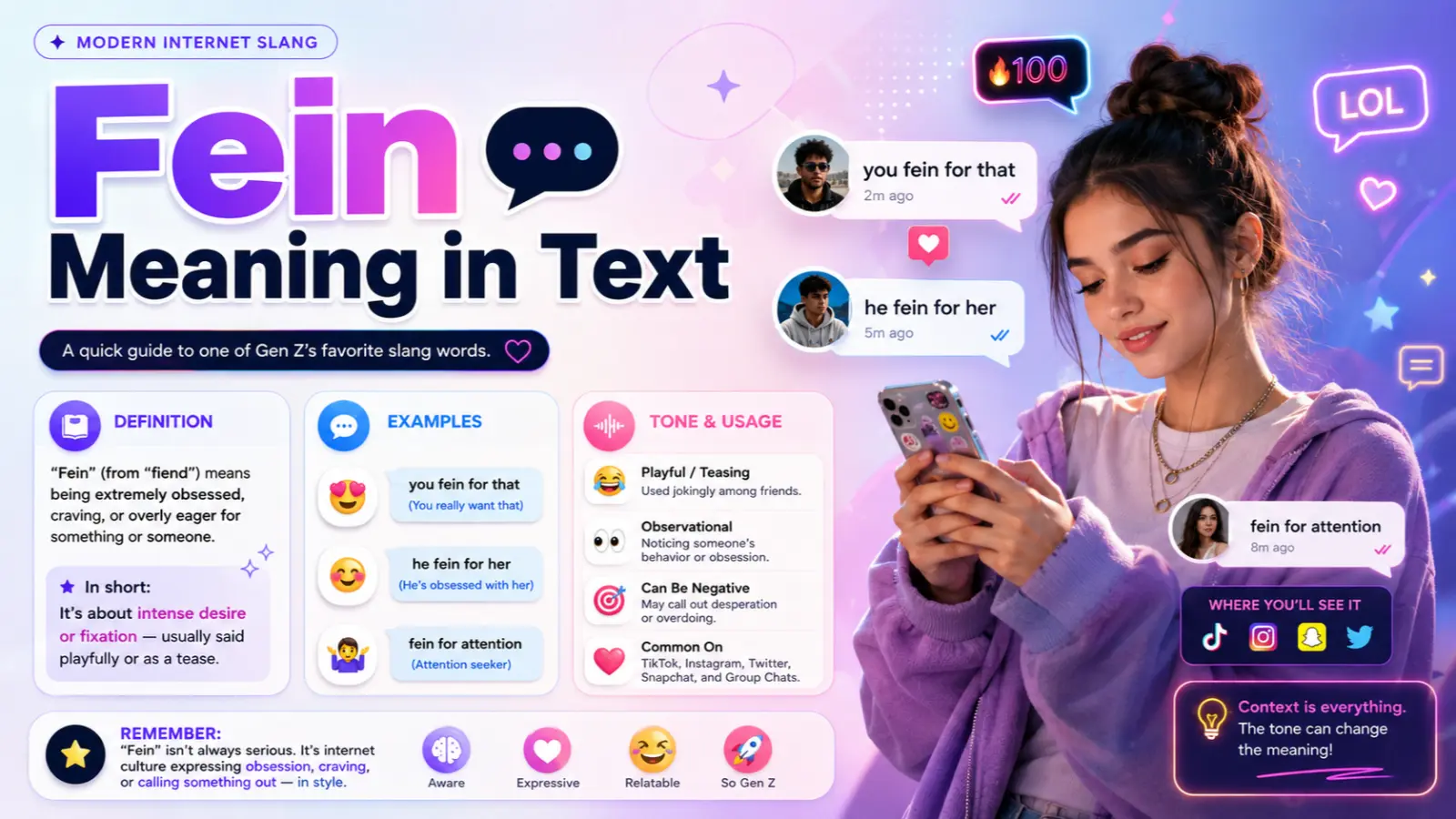 Fein Meaning in Text