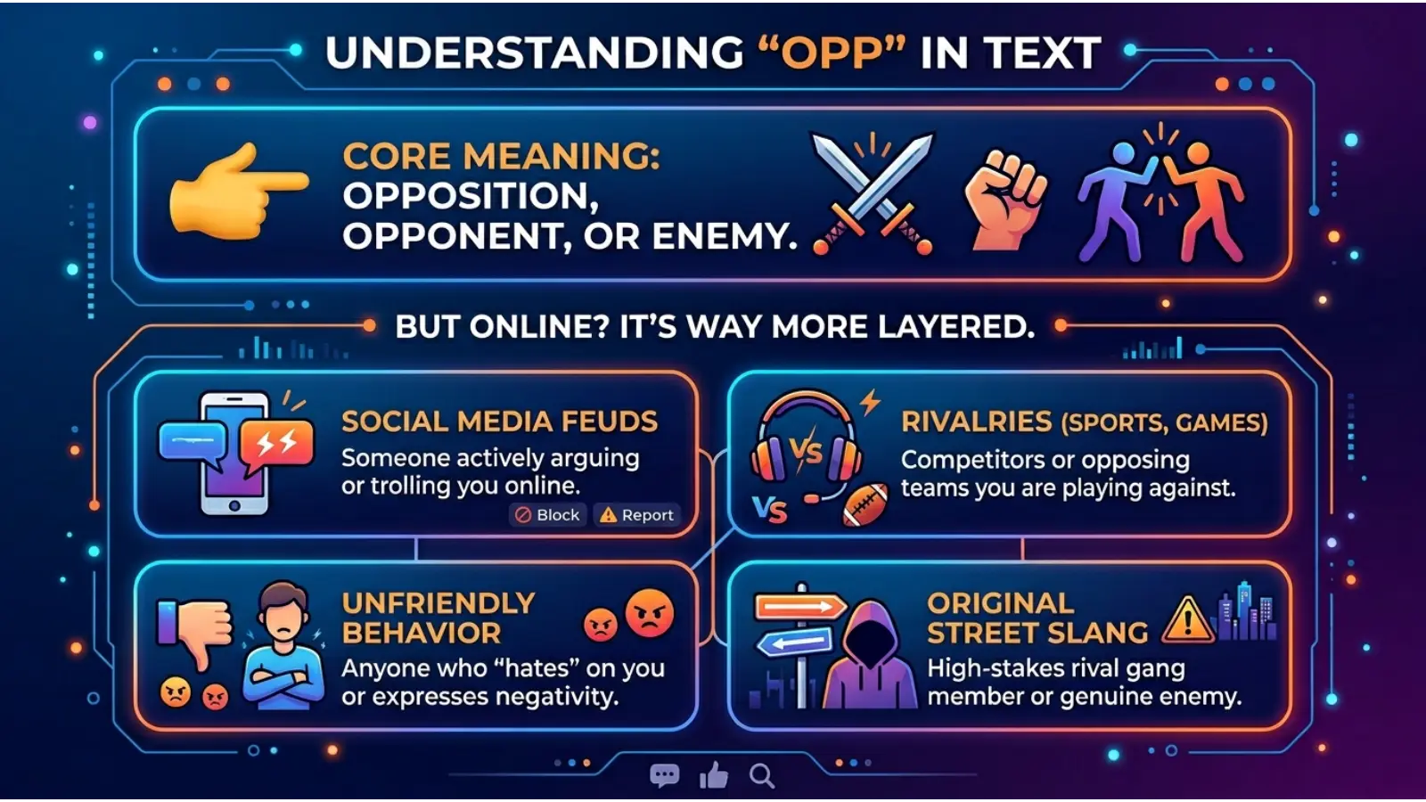 Opp Meaning in Text
