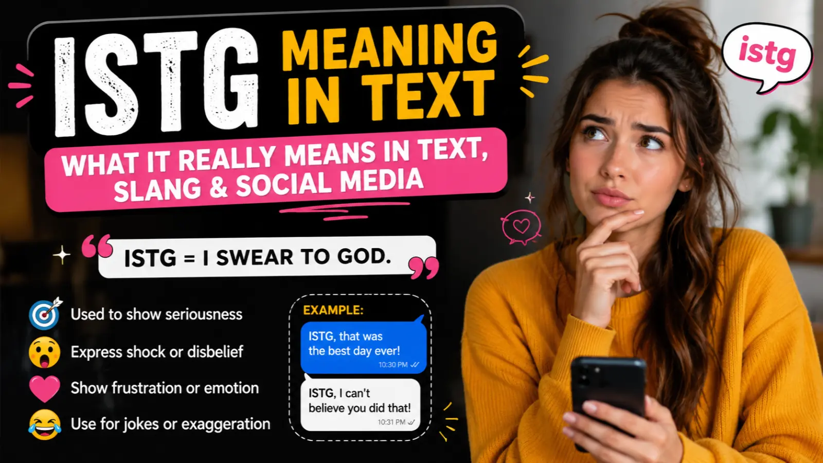 ISTG Meaning in Text