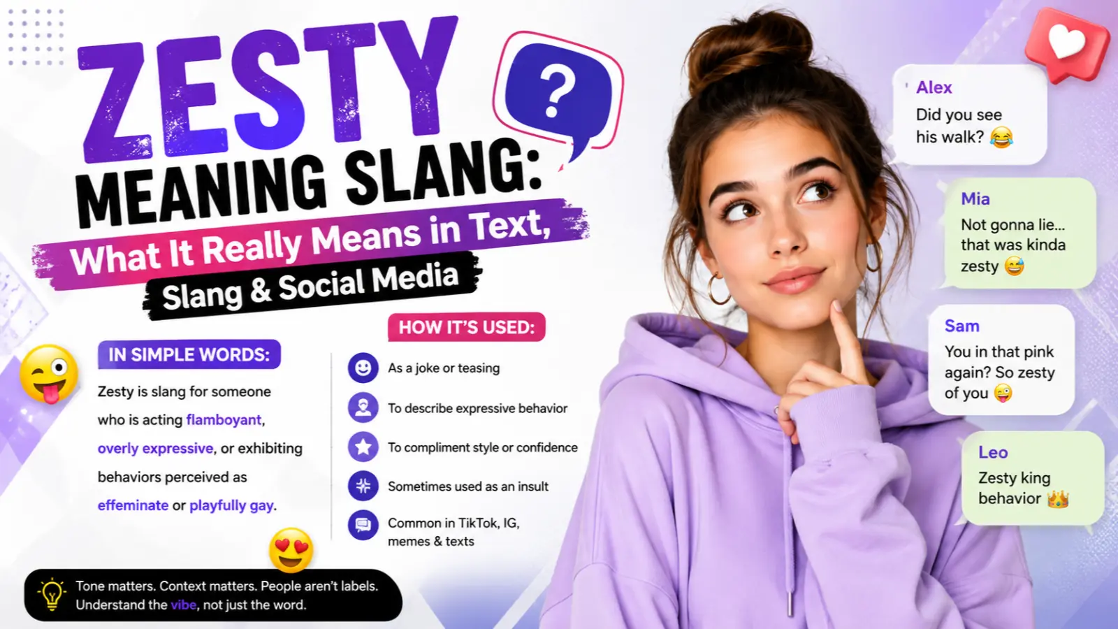 Zesty Meaning Slang