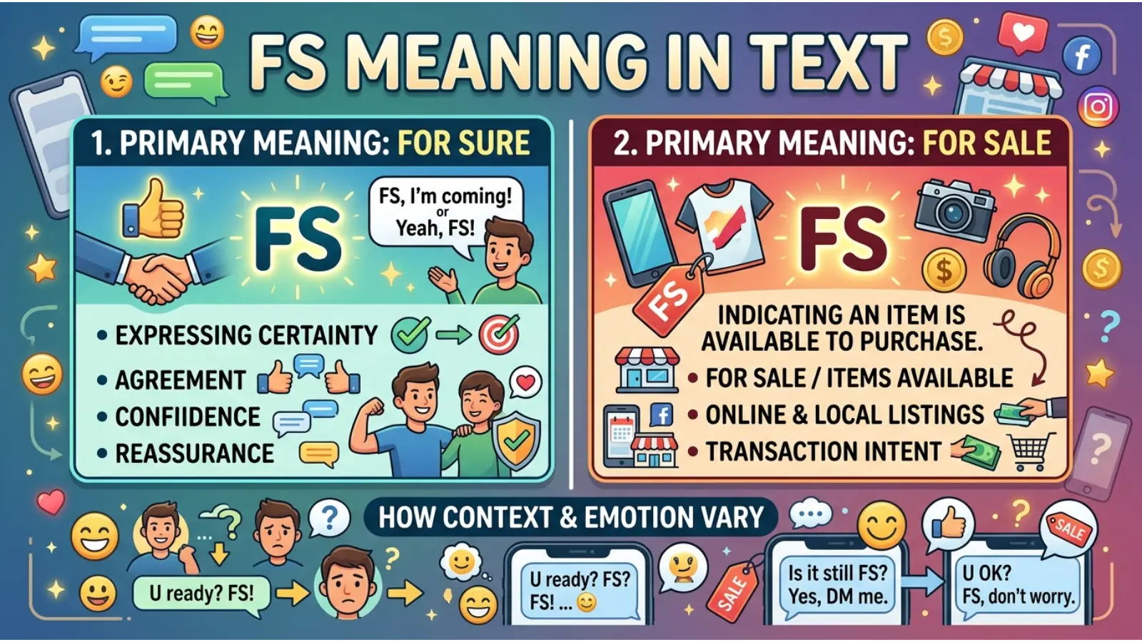 FS Meaning in Text